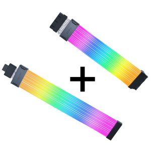 Lian Li Strimer Wireless 24-Pin RGB Motherboard Cable + Controller + Strimer Wireless 12V-2x6 GPU Cable Wide