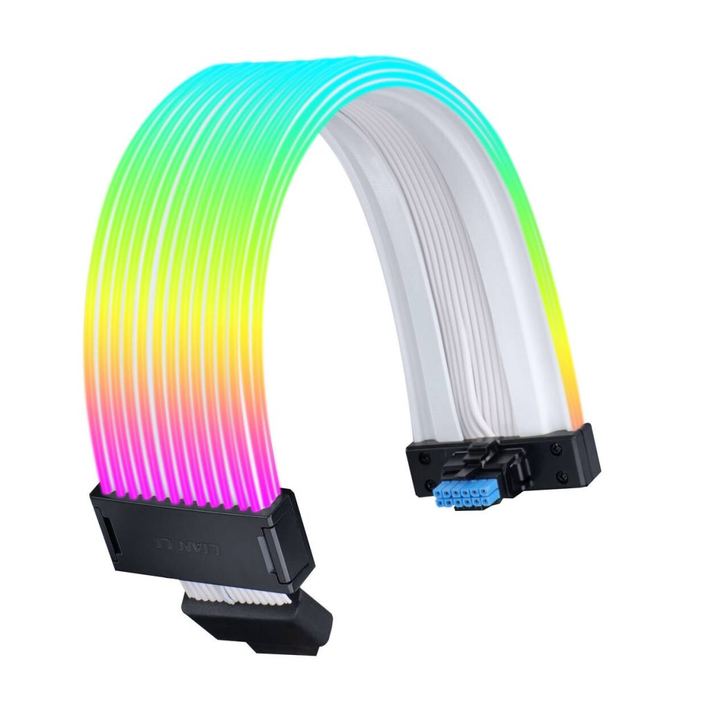 Lian Li Strimer Wireless 24-Pin RGB Motherboard Cable + 12V-2x6 GPU Cable Wide + 8.8 Universal Screen - Black