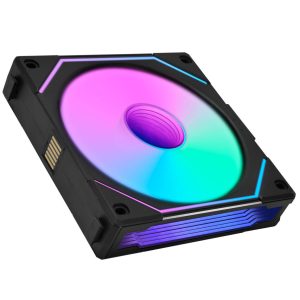Lian Li 3+3 UNI FAN SL-INF 120 ARGB Reverse Blade PWM Fans, Pack of 6 - 120mm, Black