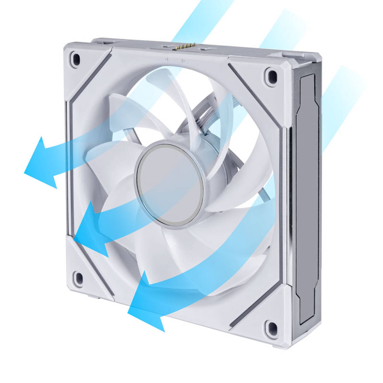 Lian Li O11 Dynamic EVO RGB PC Case Bundle + 3x UNI FAN SL-INF Reverse Blade Fans - White