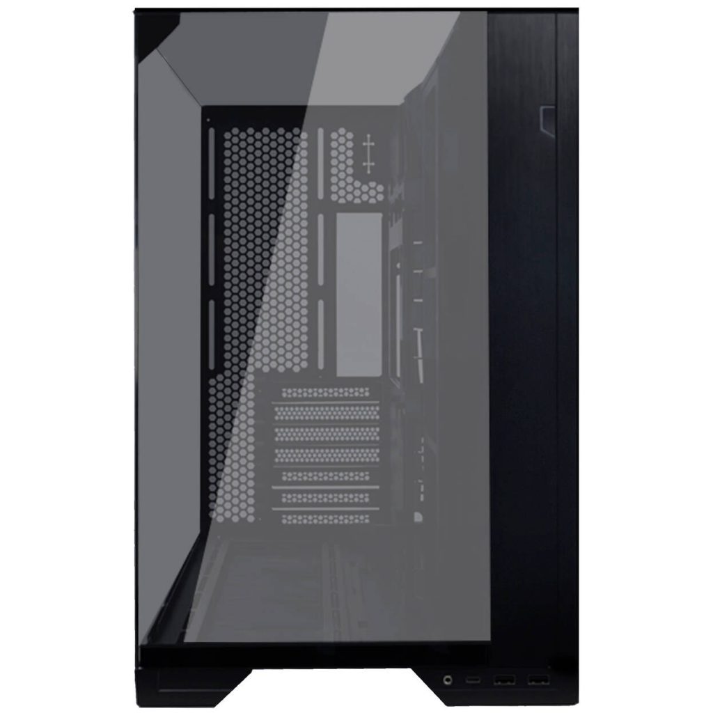Lian Li O11 Vision Compact PC Case Bundle + 3x UNI FAN SL-INF 120 Reverse Blade Fans - Black