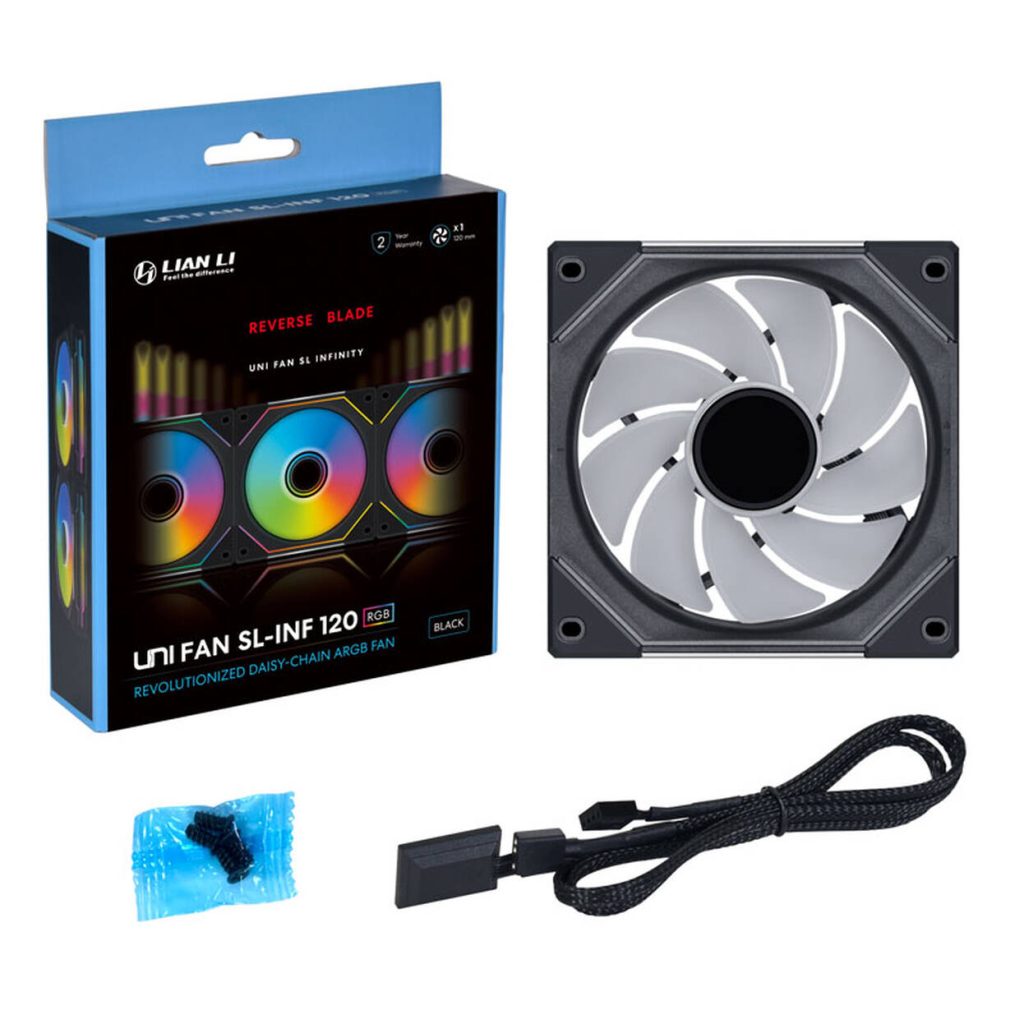 Lian Li O11 Dynamic Mini V2 "Flow" UNI FAN SL INF Edition - black - 5x UNI FAN SL-INF 120 ARGB Reverse Blade PWM : image 10