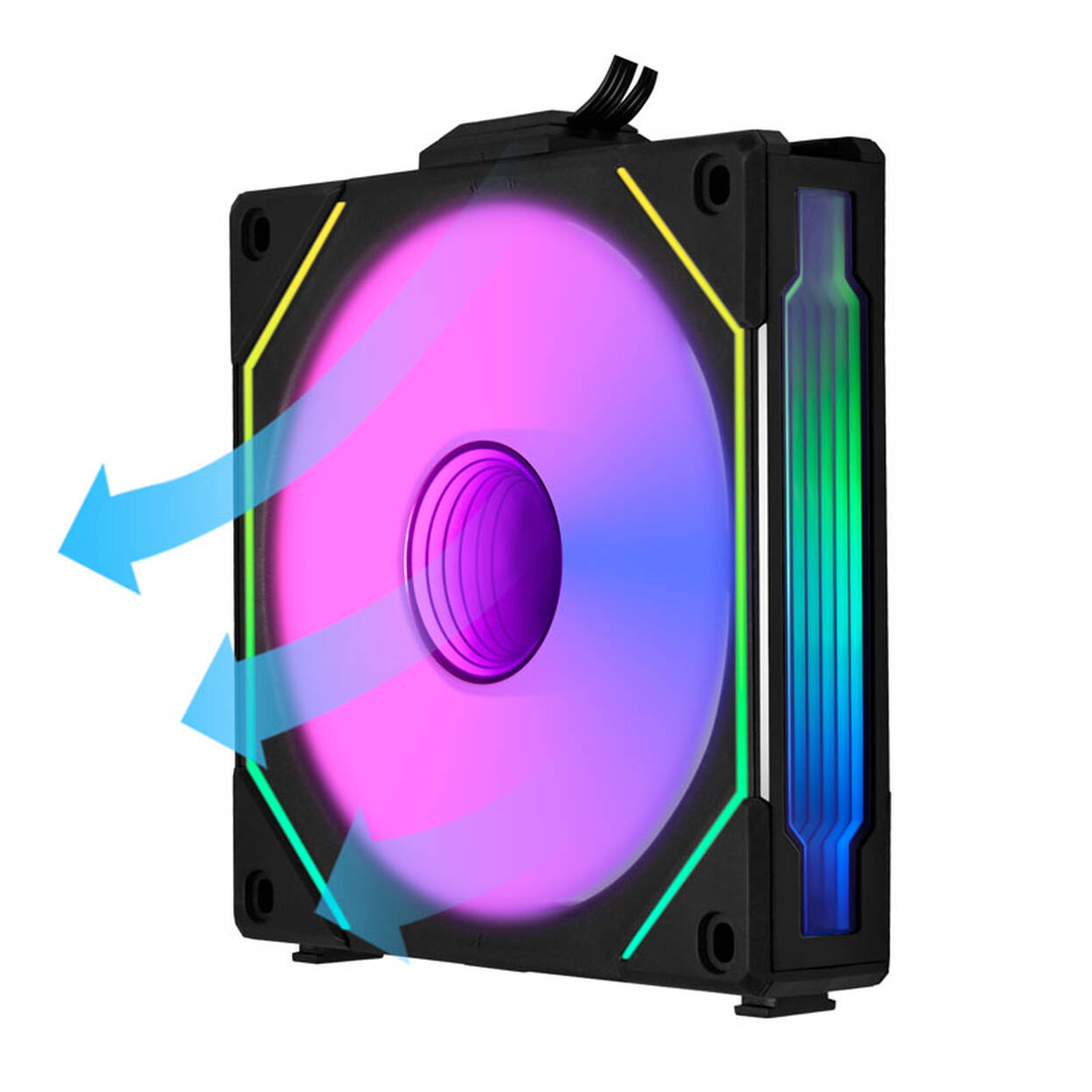 Lian Li O11 Dynamic Mini V2 "Flow" UNI FAN SL INF Edition - black - 5x UNI FAN SL-INF 120 ARGB Reverse Blade PWM : image 9