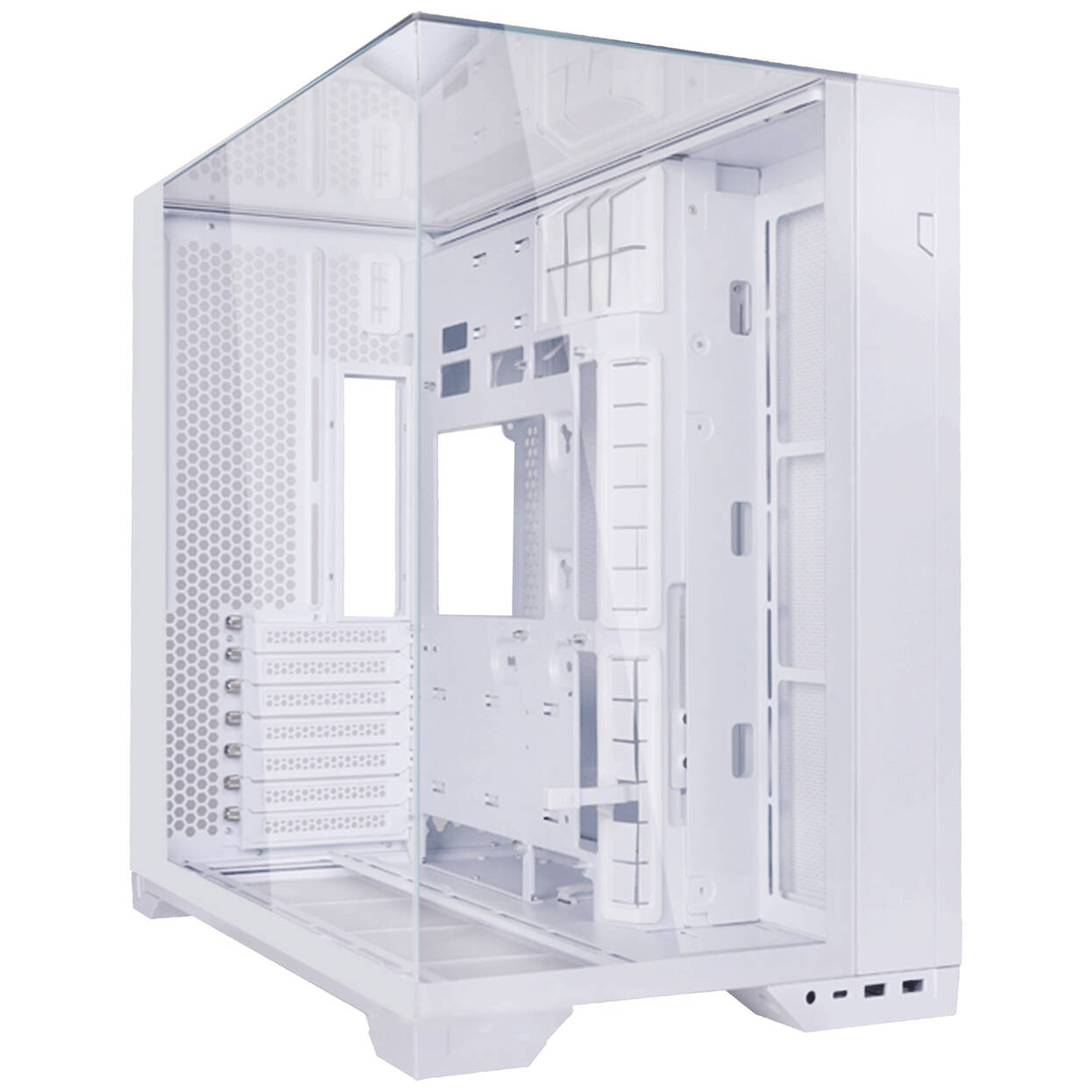 Lian Li O11 Vision Compact Case Bundle + HydroShift II LCD-S 360TL AiO - white