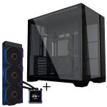 Lian Li O11 Vision Compact Case Bundle + HydroShift II LCD-S 360TL AiO - black