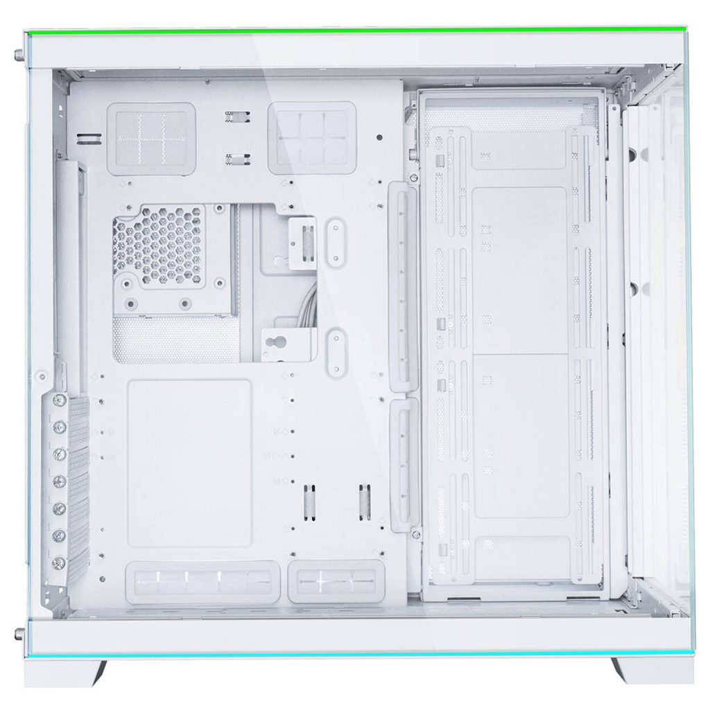 Lian Li O11 Dynamic EVO RGB PC Case Bundle + HydroShift II LCD-S 360TL AiO - White