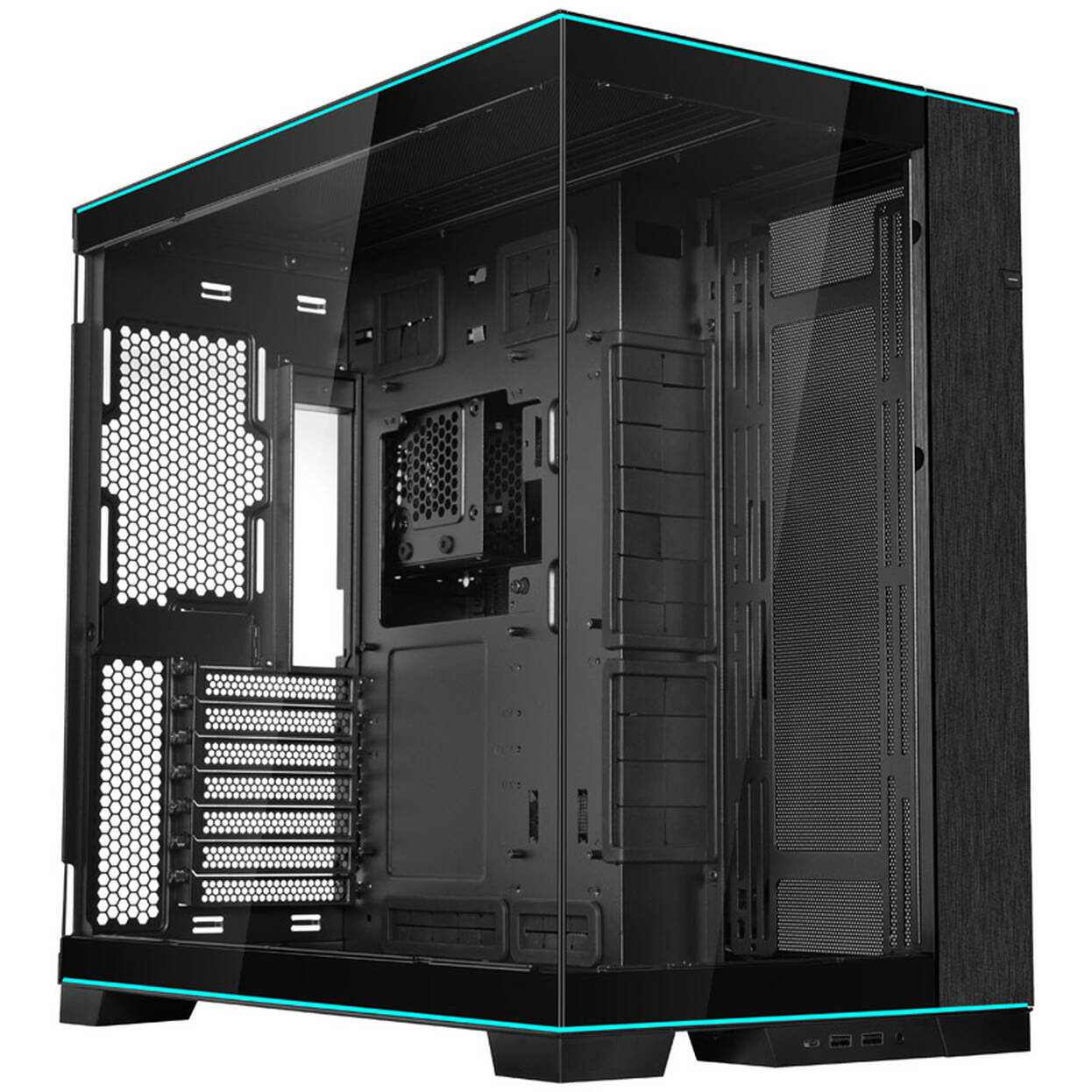Lian Li O11D EVO RGB PC Case Bundle + HydroShift II LCD-S 360TL AiO + 6x UNI FAN SL-INF 120 Reverse Blade Fans + UNI HUB SL-INF - Black