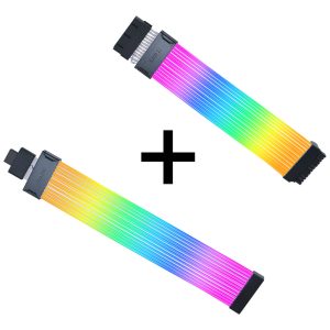 Lian Li Strimer Wireless 24-Pin RGB Motherboard Cable + Strimer Wireless 12V-2x6 GPU Cable Wide