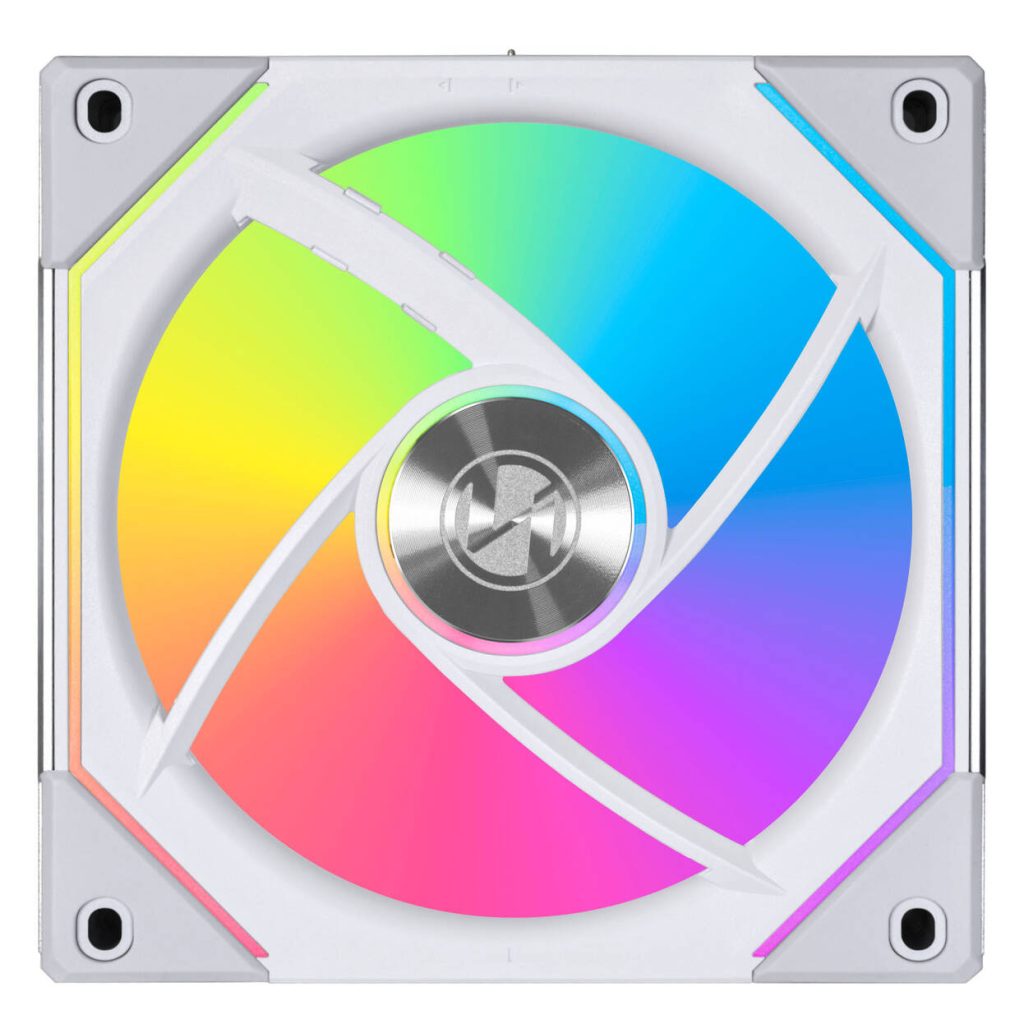 Lian Li 4-Pack - 3x UNI FAN SL-INF 120 Reverse Blade + 1x Standard Blade aRGB Fans - White (Without Controller)