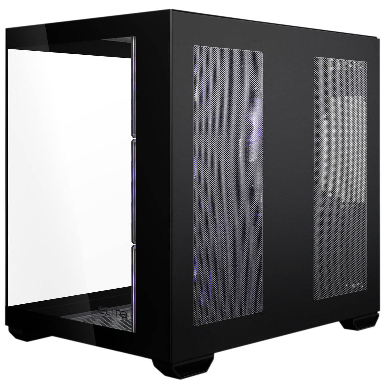 Cooler Master Elite 681 PC Case, Mid-Tower, ATX, Tempered Glass, RGB - including 4x 120mm ARGB Fans, Black