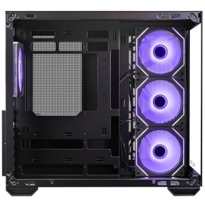 Cooler Master Elite 681 PC Case, Mid-Tower, ATX, Tempered Glass, RGB - including 4x 120mm ARGB Fans, Black