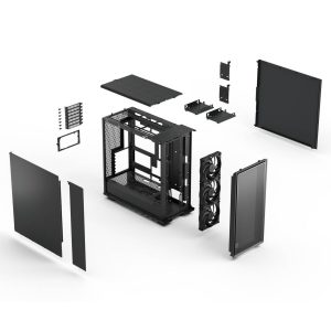 Fractal Design Epoch XL Black Solid PC Case, Mid-Tower, E-ATX – Black