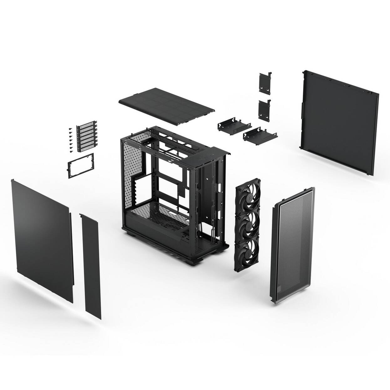 Fractal Design Epoch XL Black Solid PC Case, Mid-Tower, E-ATX – Black