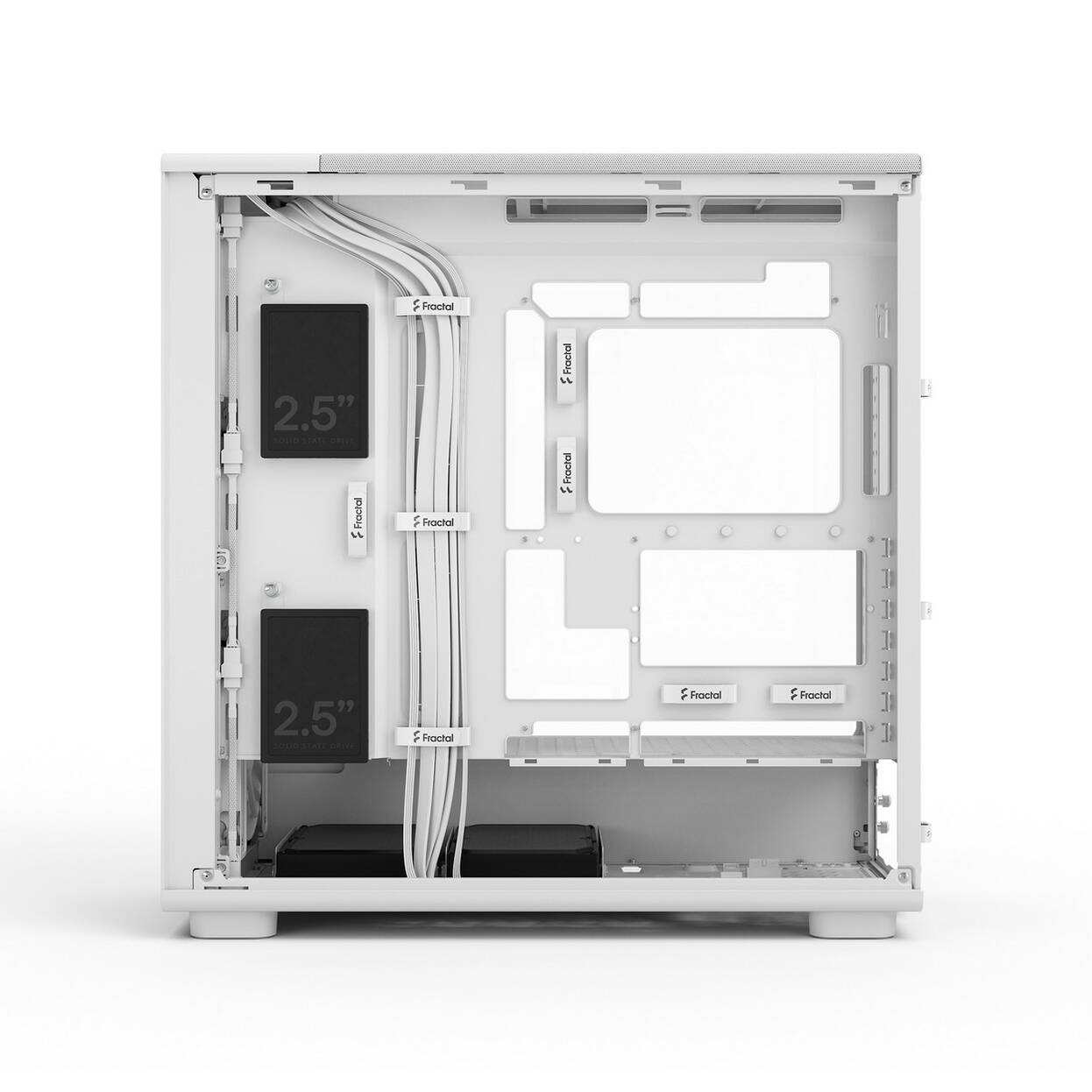 Fractal Design Epoch XL White TG Clear Tint PC Case, Mid-Tower, E-ATX, Tempered Glass – white