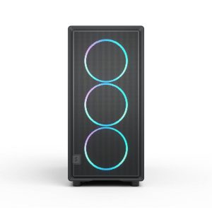 Fractal Design Epoch XL Black RGB TG Light Tint PC Case, Mid Tower, E-ATX, ARGB, Tempered Glass – Black