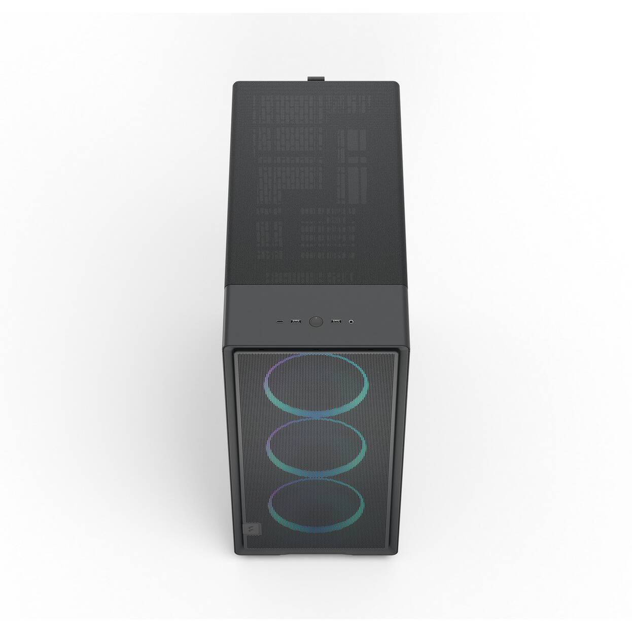 Fractal Design Epoch XL Black RGB TG Light Tint PC Case, Mid Tower, E-ATX, ARGB, Tempered Glass – Black