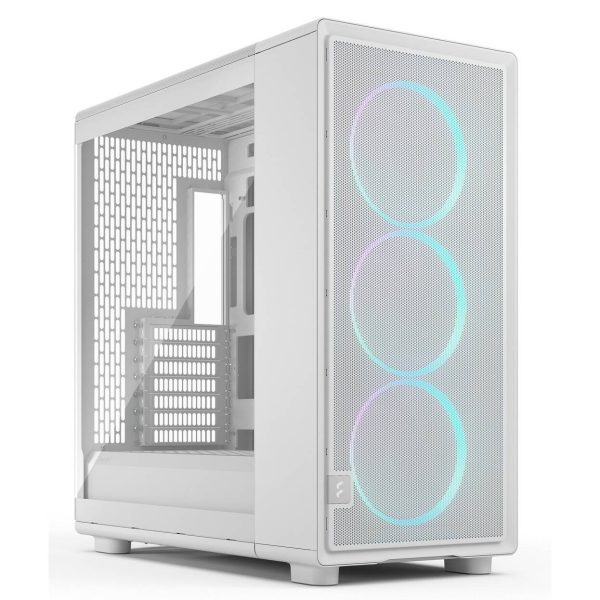 Fractal Design Epoch XL White RGB TG Clear Tint PC Case, Mid Tower, E-ATX, ARGB, Tempered Glass – white