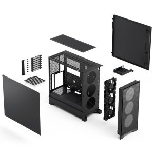 Fractal Design Pop 2 Air Solid PC Case, Mid Tower, ATX - including 3x 120mm fans, black
