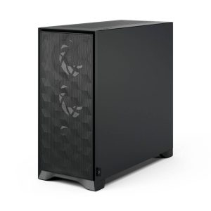 Fractal Design Pop 2 Air Black TG PC Case, Mid-Tower, ATX, Tempered Glass - including 3x 120mm fans, black