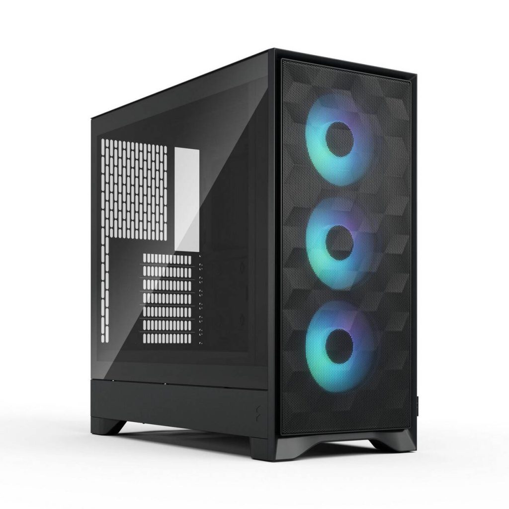 Fractal Design Pop 2 Air TG RGB PC Case, Mid Tower, ATX, Tempered Glass - including 3x 120mm RGB Fans, Black