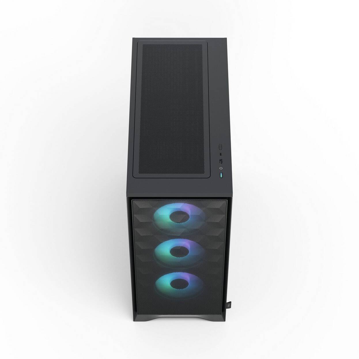 Fractal Design Pop 2 Air TG RGB PC Case, Mid Tower, ATX, Tempered Glass - including 3x 120mm RGB Fans, Black
