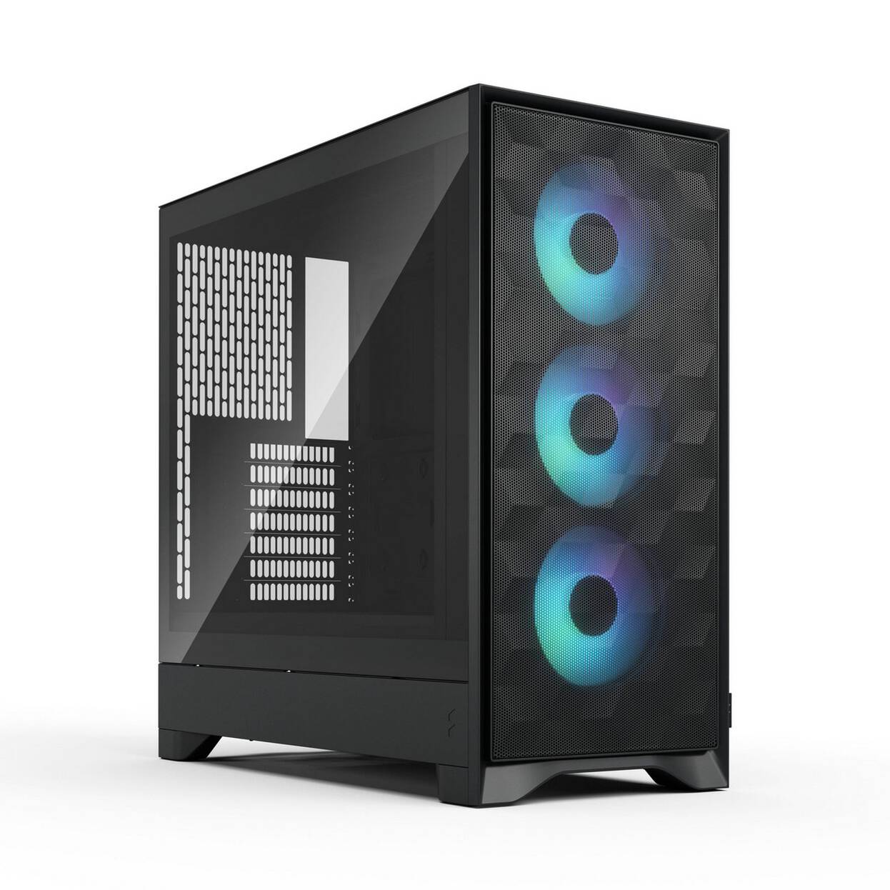 Fractal Design Pop 2 Air TG RGB PC Case, Mid Tower, ATX, Tempered Glass - including 3x 120mm RGB Fans, Black