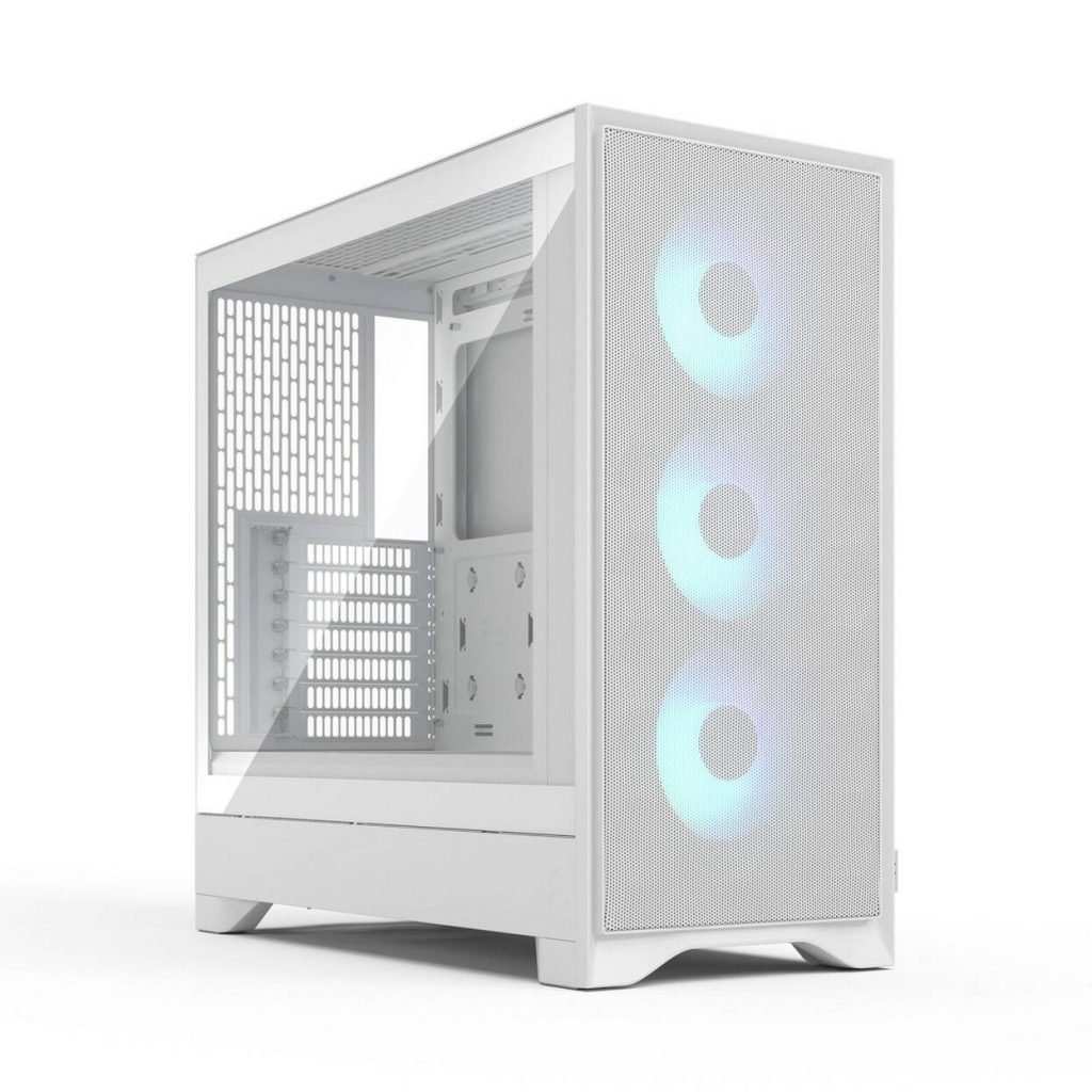 Fractal Design Pop 2 Air TG RGB PC Case, Mid Tower, ATX, Tempered Glass – including 3x 120mm RGB fans, white