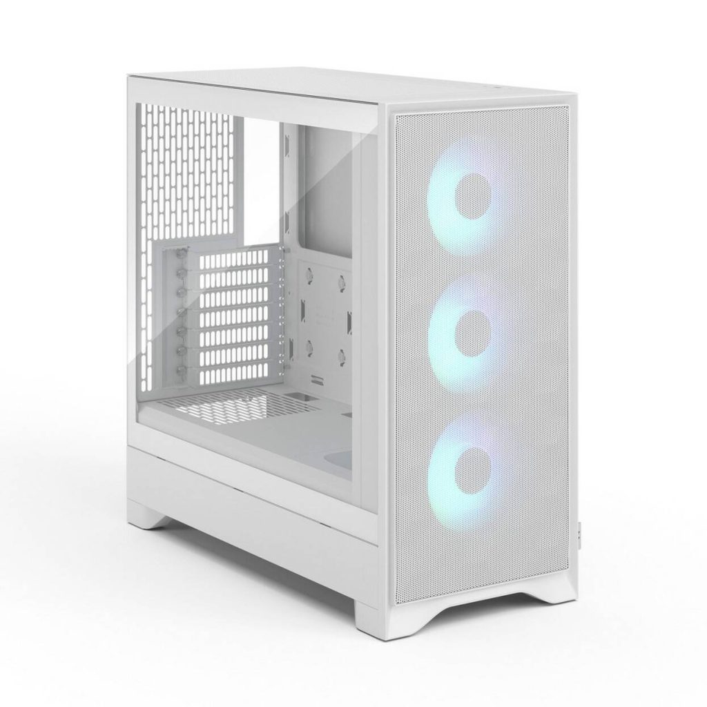 Fractal Design Pop 2 Air TG RGB PC Case, Mid Tower, ATX, Tempered Glass – including 3x 120mm RGB fans, white