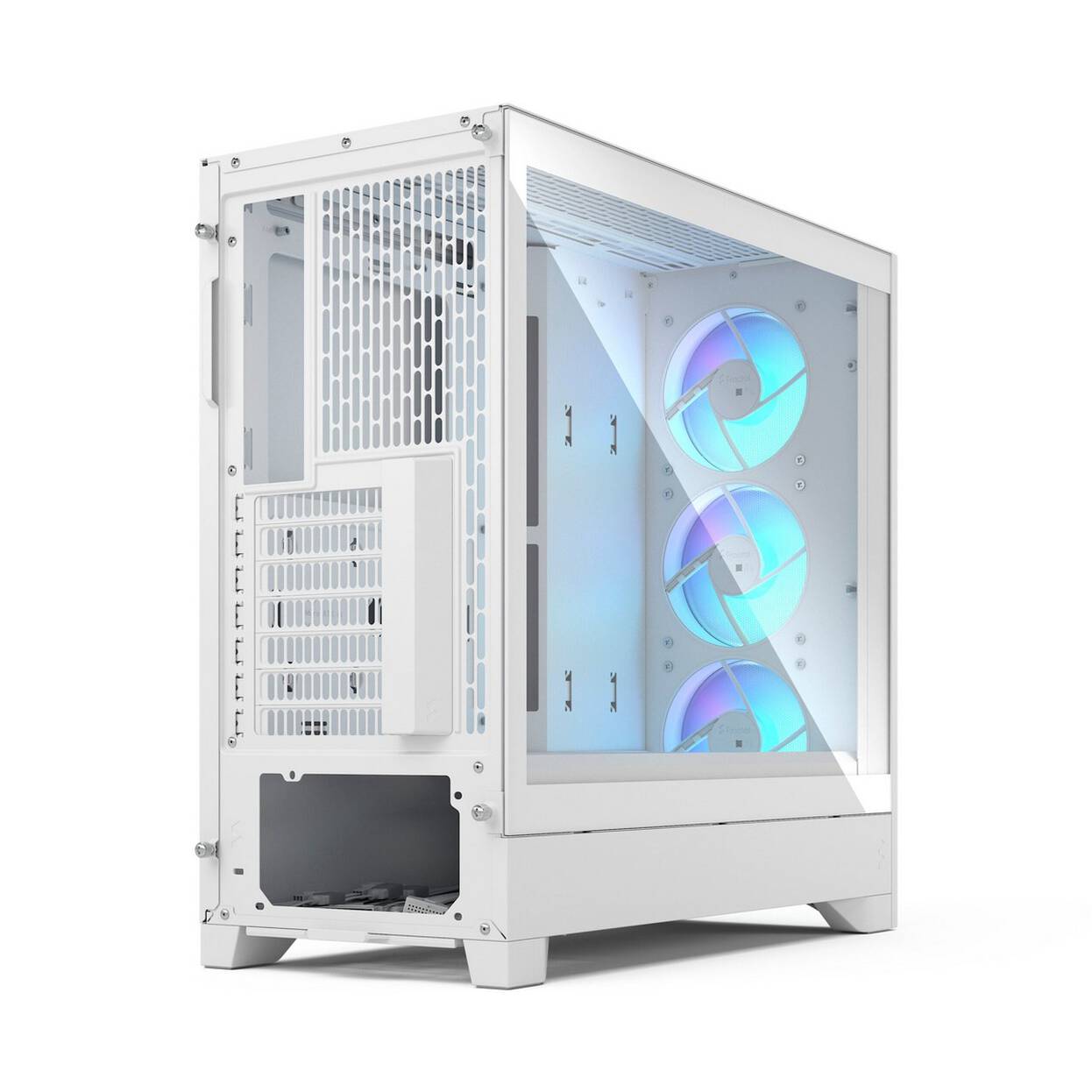 Fractal Design Pop 2 Air TG RGB PC Case, Mid Tower, ATX, Tempered Glass – including 3x 120mm RGB fans, white