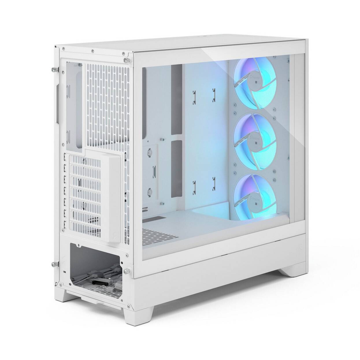 Fractal Design Pop 2 Air TG RGB PC Case, Mid Tower, ATX, Tempered Glass – including 3x 120mm RGB fans, white