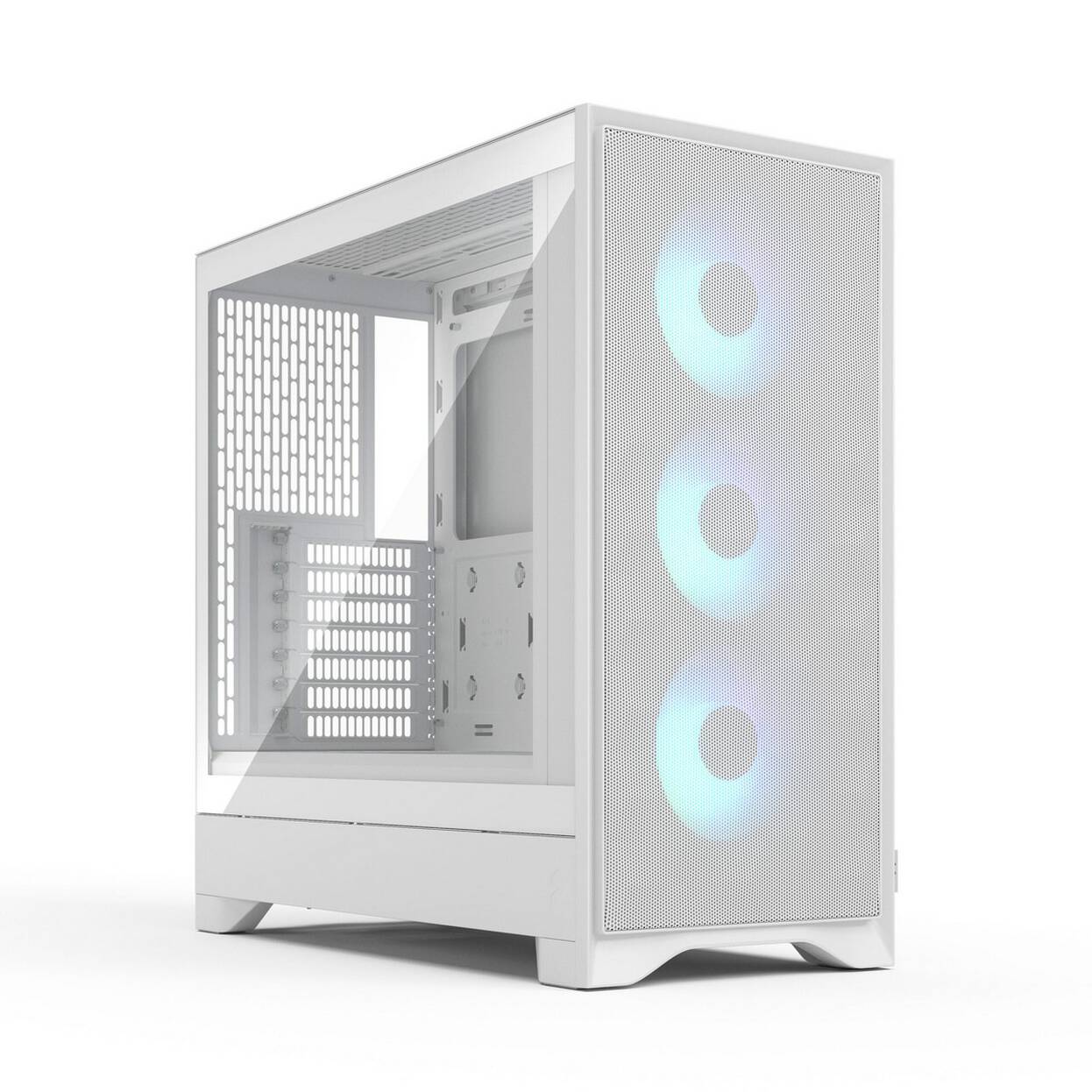 Fractal Design Pop 2 Air TG RGB PC Case, Mid Tower, ATX, Tempered Glass – including 3x 120mm RGB fans, white