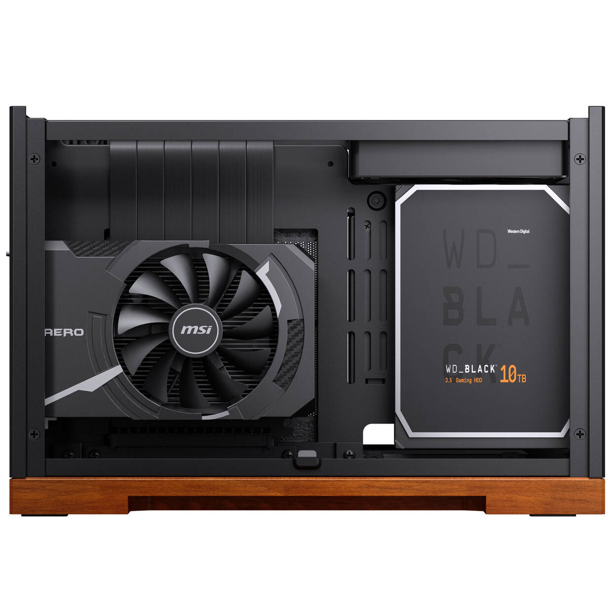 Jonsbo T9 PC Case, Mini Case, ITX, PCIe 5.0 Riser Cable - Black - B-Grade