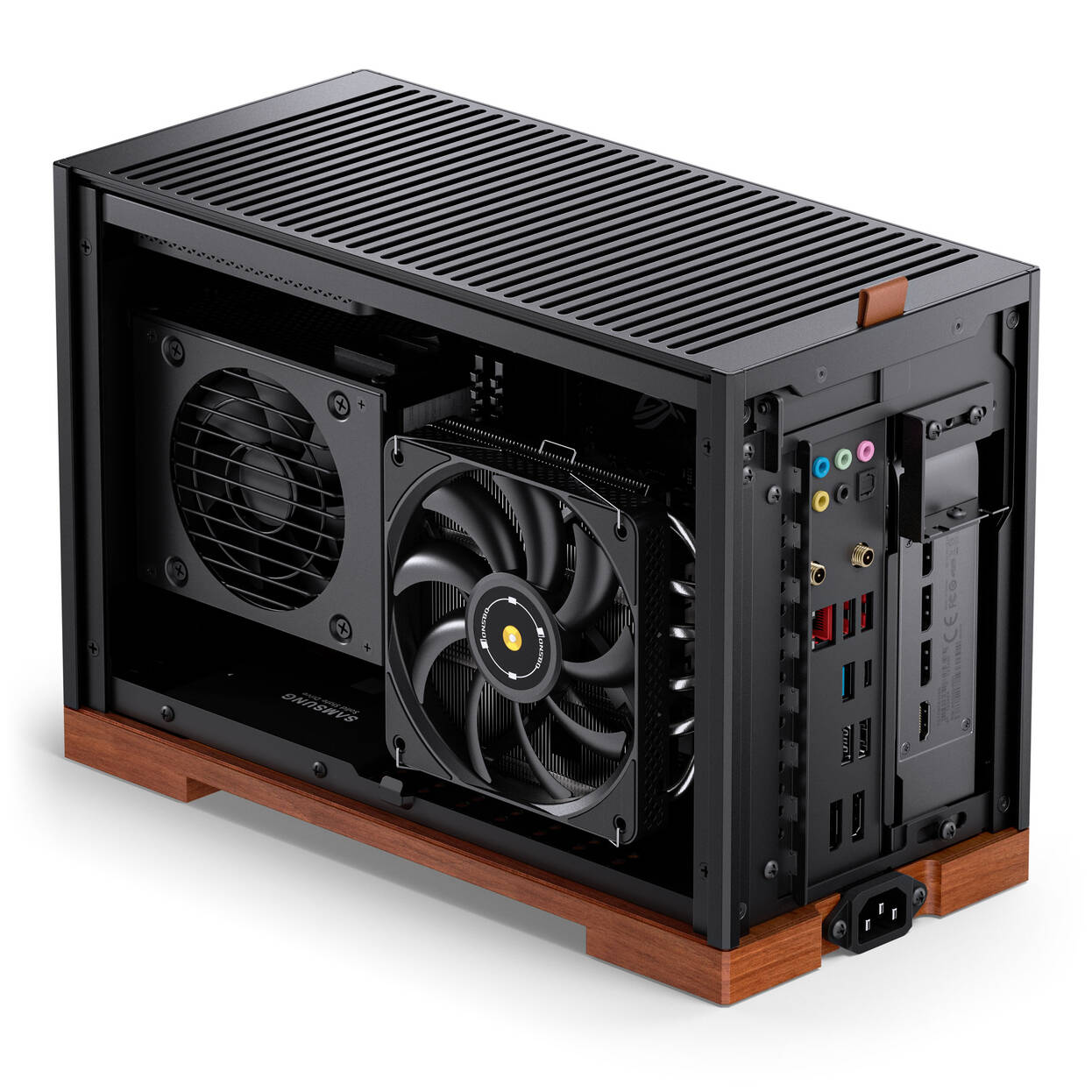 Jonsbo T9 PC Case, Mini Case, ITX, PCIe 5.0 Riser Cable - Black - B-Grade