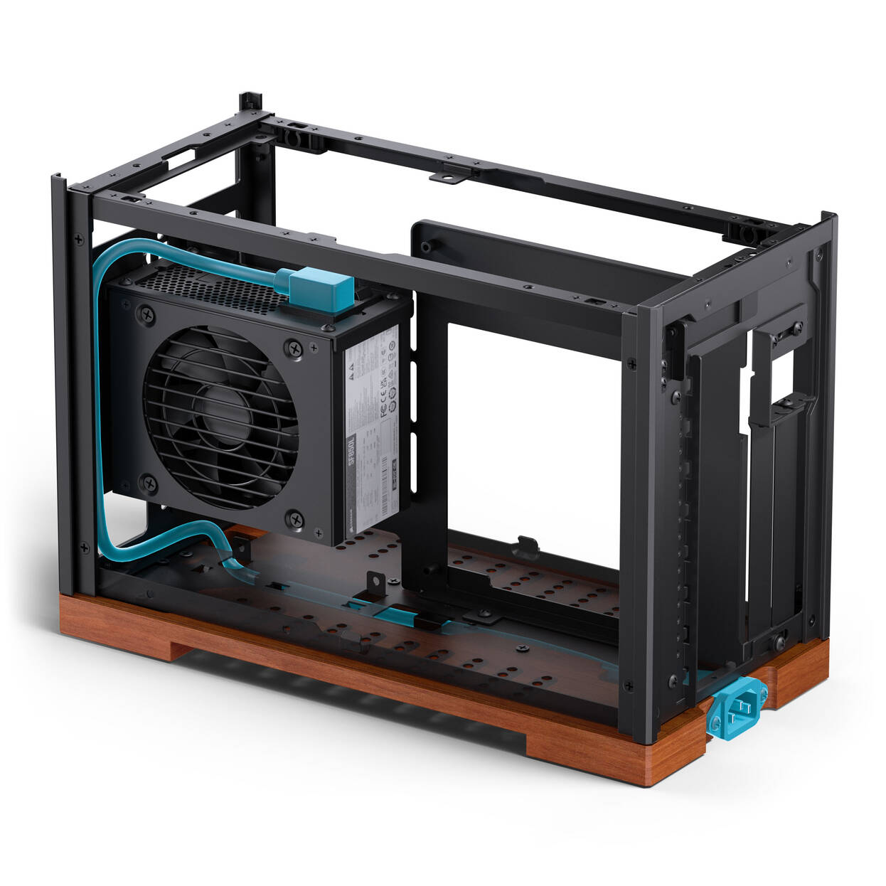 Jonsbo T9 PC Case, Mini Case, ITX, PCIe 5.0 Riser Cable - Black - B-Grade