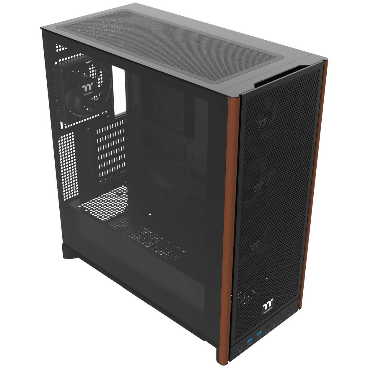 Thermaltake S370 WS PC Case, Mid-Tower, E-ATX, Tempered Glass - black
