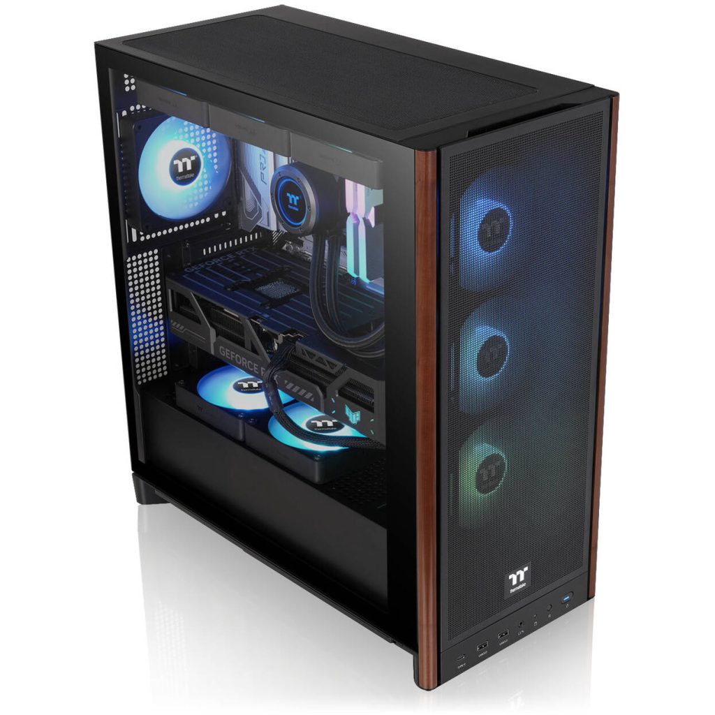 Thermaltake S370 WS PC Case, Mid-Tower, E-ATX, Tempered Glass - black