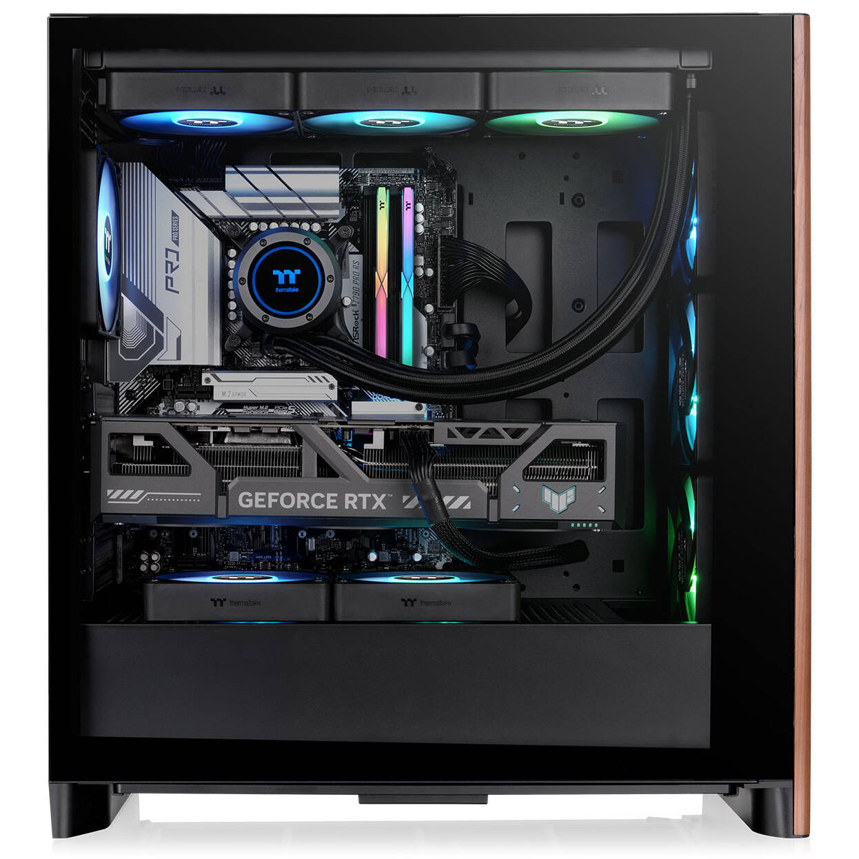 Thermaltake S370 WS PC Case, Mid-Tower, E-ATX, Tempered Glass - black