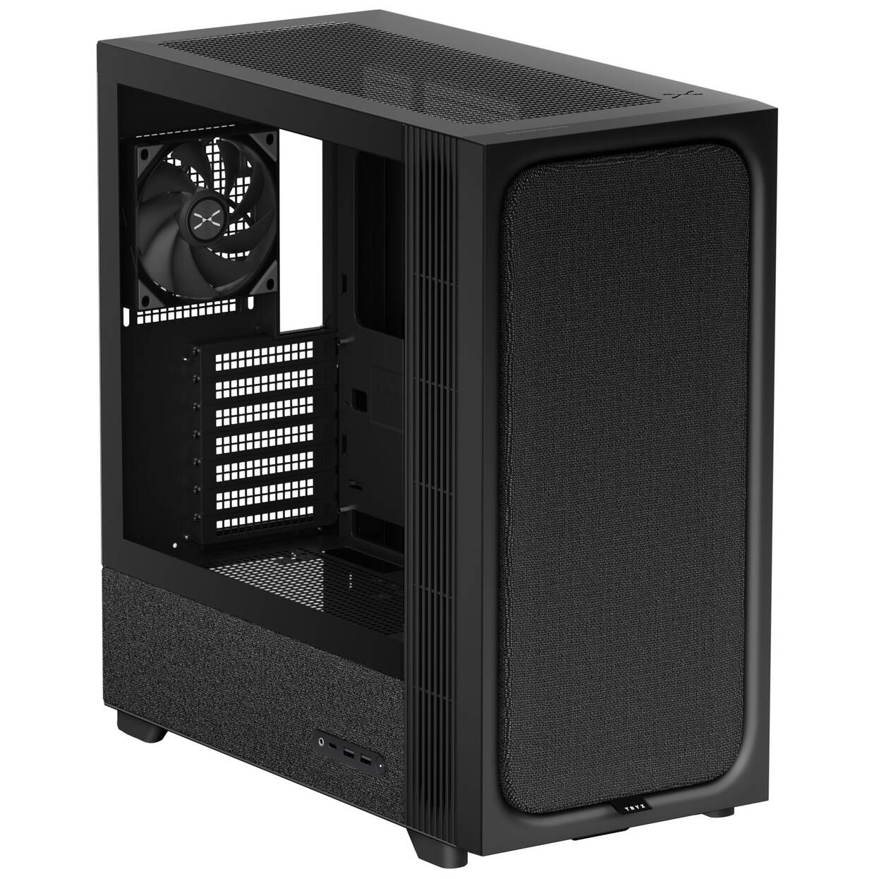 TRYX FLOVA F50 PC Case, ATX, Tempered Glass - Black : image 2