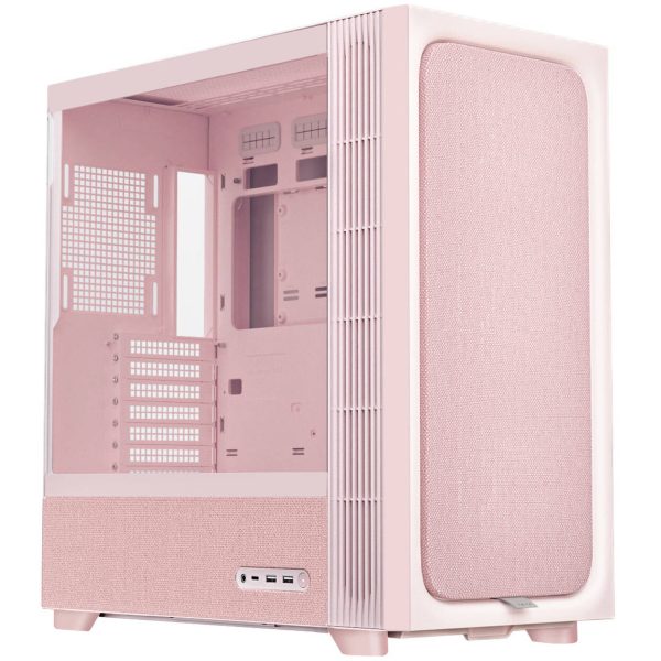 TRYX FLOVA F50 PC Case, ATX, Tempered Glass – Pink