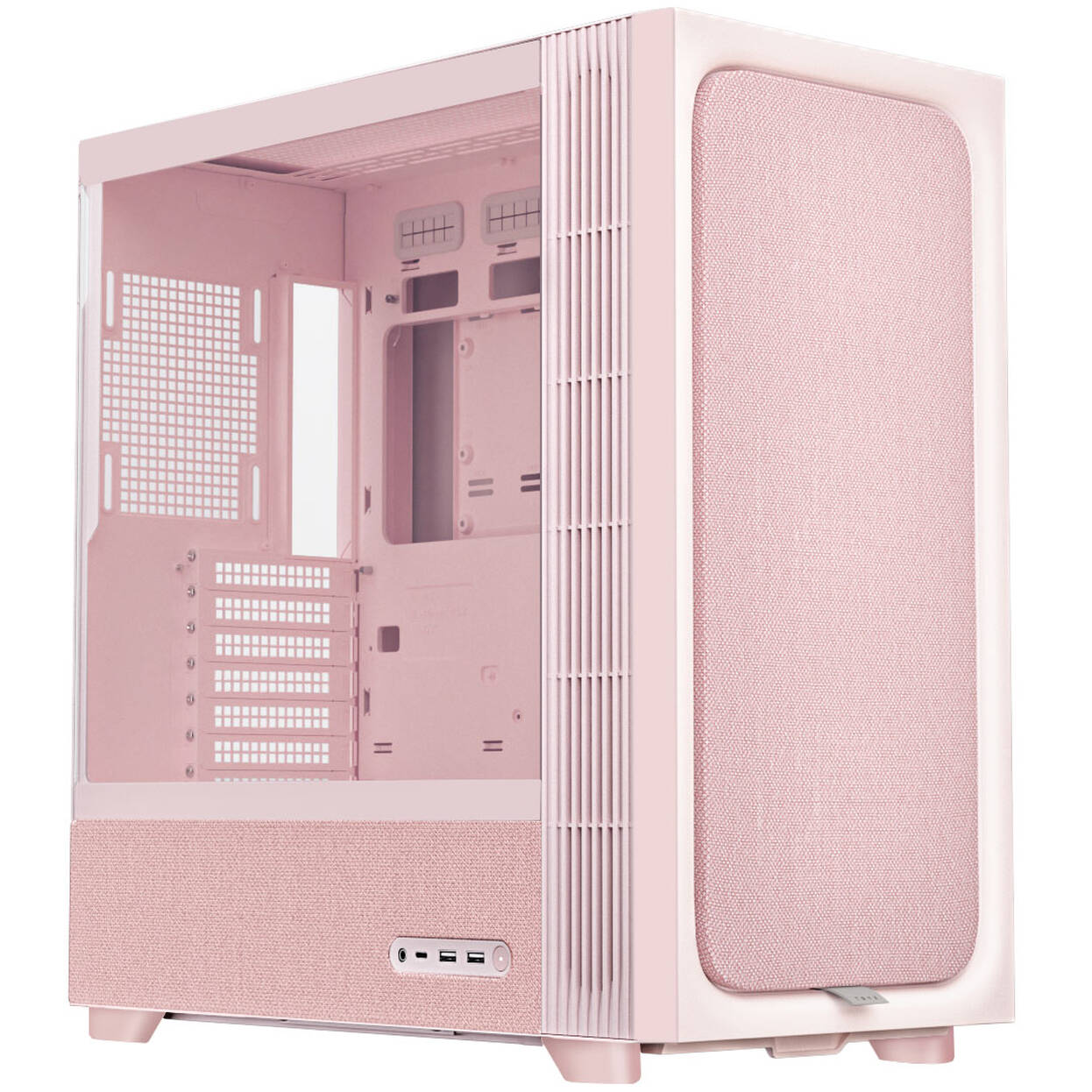 TRYX FLOVA F50 PC Case, ATX, Tempered Glass - Pink : image 1