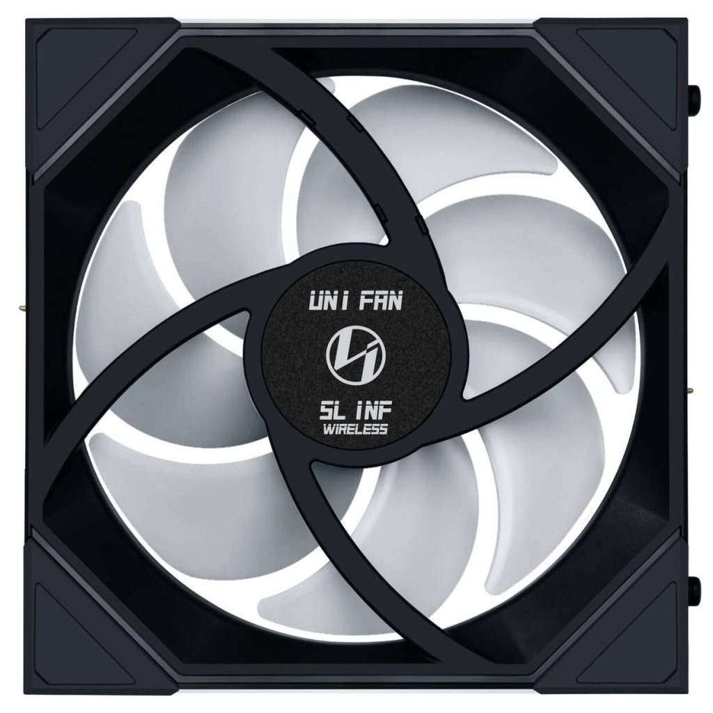 Lian Li UNI FAN SL-INF Wireless Fan, Reverse Blade, ARGB, PWM - 140mm, Black