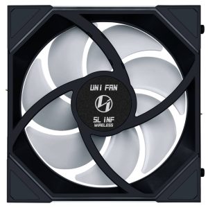 Lian Li UNI FAN SL-INF Wireless Fan, Reverse Blade, ARGB, PWM - 140mm, Black