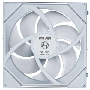 Lian Li UNI FAN SL-INF Wireless Fan, ARGB, PWM - Reverse Blade, 140mm, white