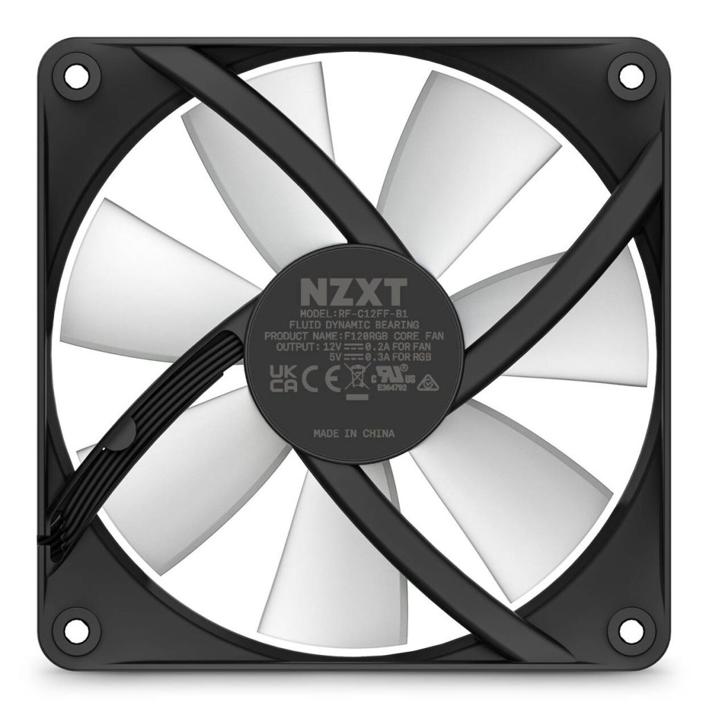 NZXT F120 RGB Core PWM Fan - 120mm, black