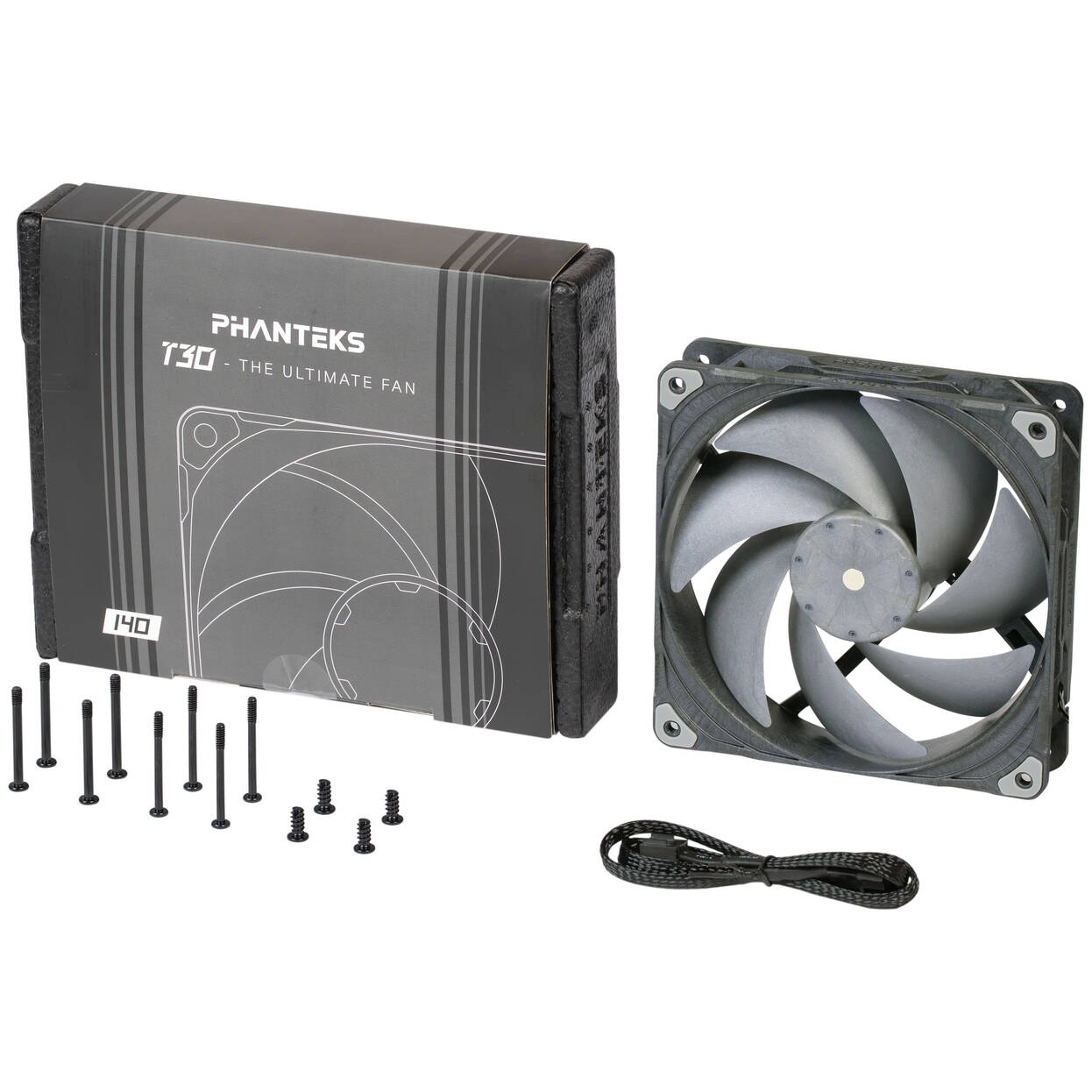 Phanteks T30 PWM 140mm Fan - Black