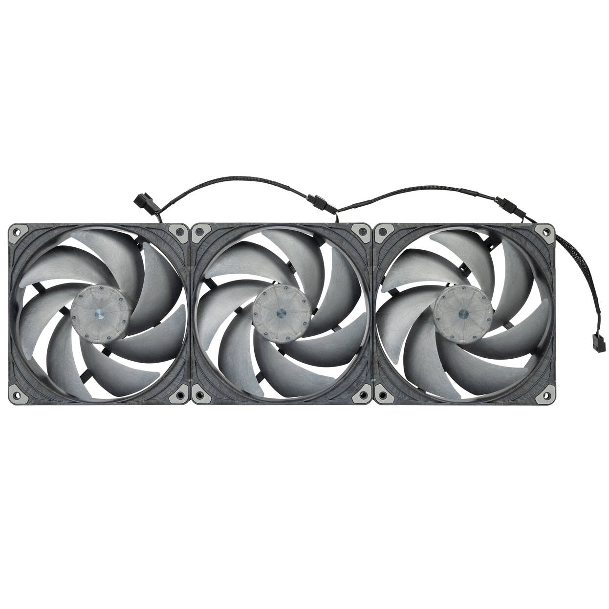 Phanteks T30 PWM 140mm Fan, Pack of 3 - Black