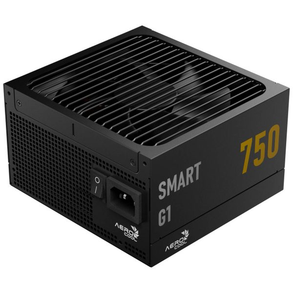 AeroCool Smart G1 80 PLUS Gold Power Supply, PCIe 5.1, ATX 3.1 – 750 Watt, black