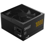 AeroCool Smart G1 80 PLUS Gold Power Supply, PCIe 5.1, ATX 3.1 - 1000 Watt, black