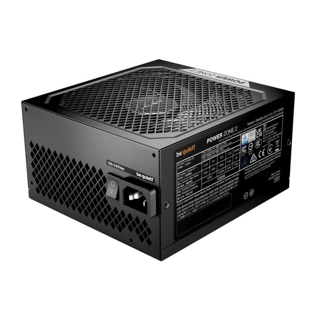 be quiet! Power Zone 2 80 PLUS Platinum power supply, fully modular, ATX 3.1, PCIe 5.1 - 1,200 watts, black
