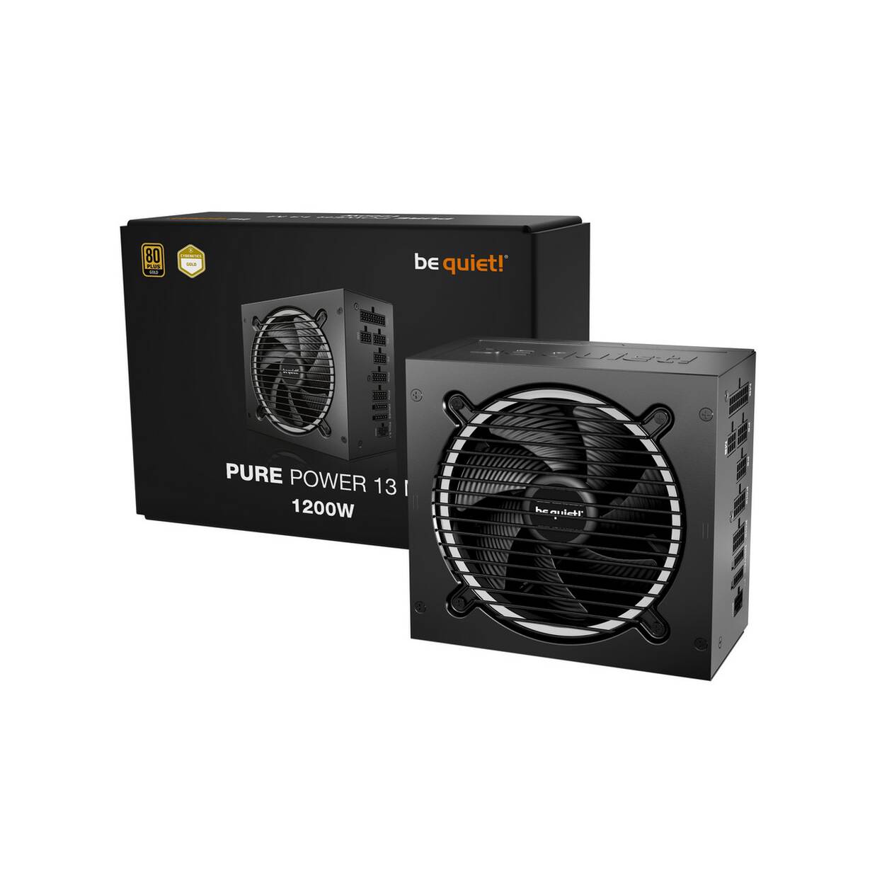 be quiet! Pure Power 13M 80 PLUS Gold Power Supply, ATX 3.1, PCIe 5.1 - 1,200 Watts, Black